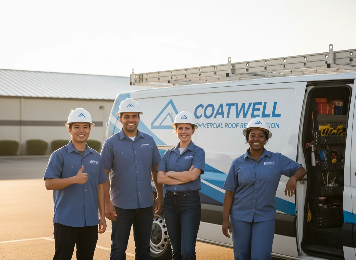 Commercial roof coating company in Lee, MA